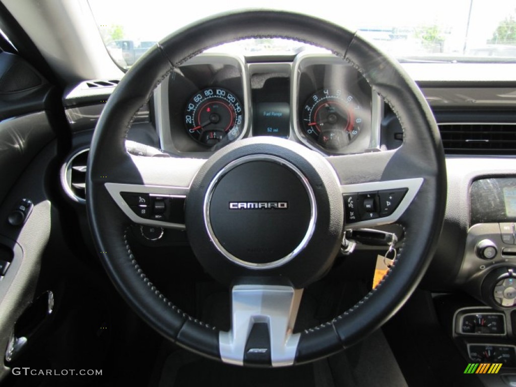 2010 Chevrolet Camaro SS Coupe Gray Steering Wheel Photo #51829120