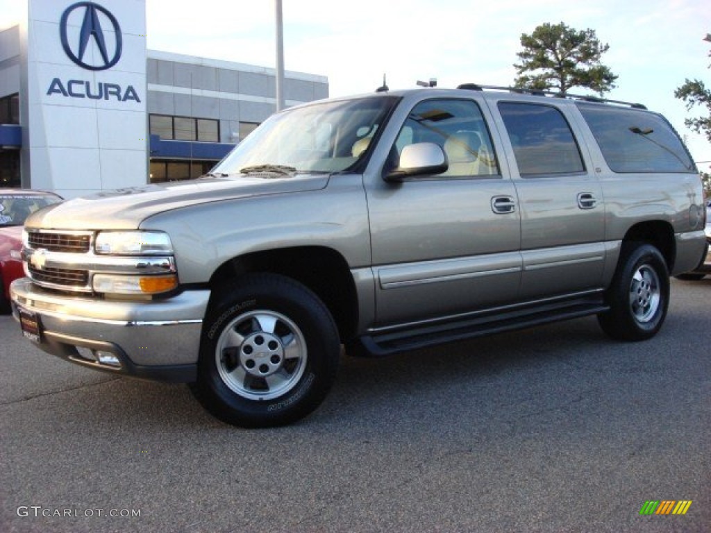 2003 Suburban 1500 LT - Sandalwood Metallic / Tan/Neutral photo #2