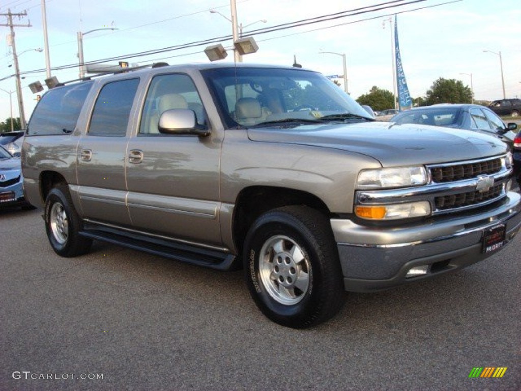 2003 Suburban 1500 LT - Sandalwood Metallic / Tan/Neutral photo #6