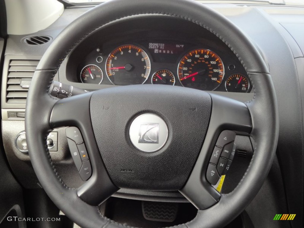 2010 Saturn Outlook XE Gray Steering Wheel Photo #51829810