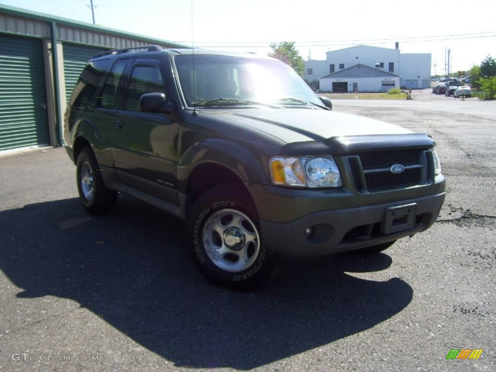 2001 Explorer Sport 4x4 - Spruce Green Metallic / Medium Prairie Tan photo #3