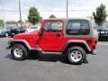 2004 Flame Red Jeep Wrangler Sport 4x4  photo #3