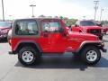 2004 Flame Red Jeep Wrangler Sport 4x4  photo #7