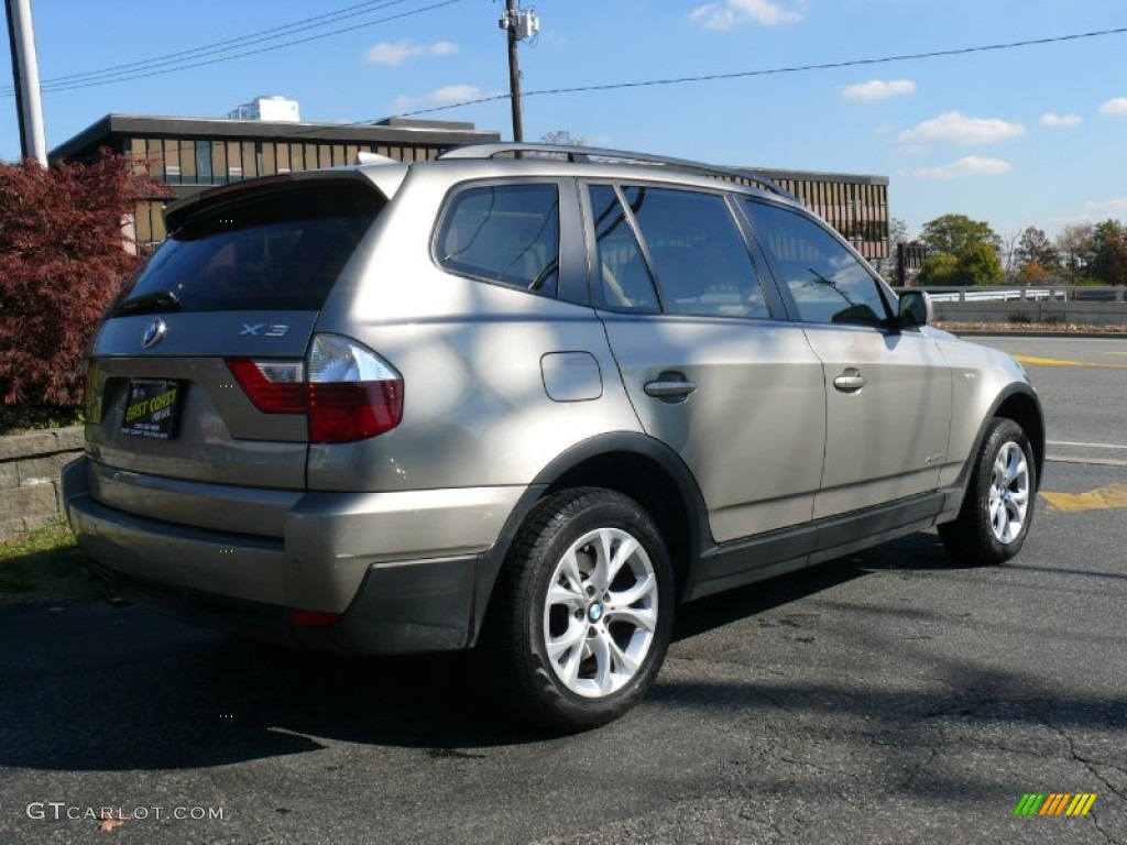 2009 X3 xDrive30i - Platinum Bronze Metallic / Sand Beige photo #3