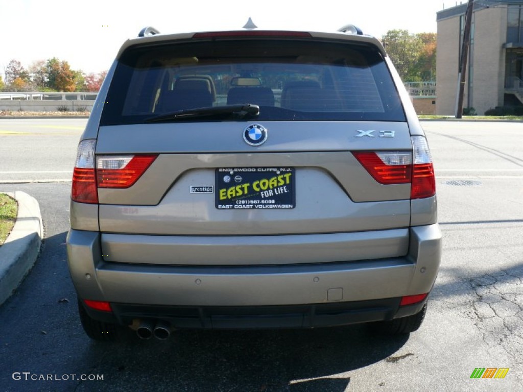 2009 X3 xDrive30i - Platinum Bronze Metallic / Sand Beige photo #4