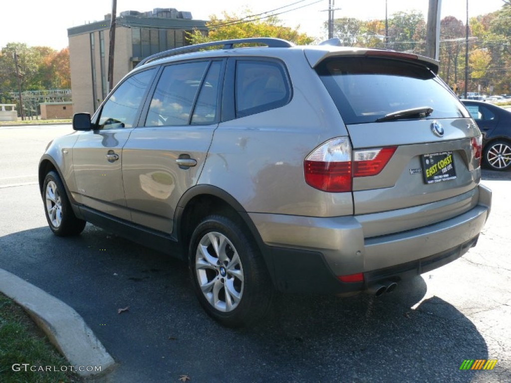 2009 X3 xDrive30i - Platinum Bronze Metallic / Sand Beige photo #5