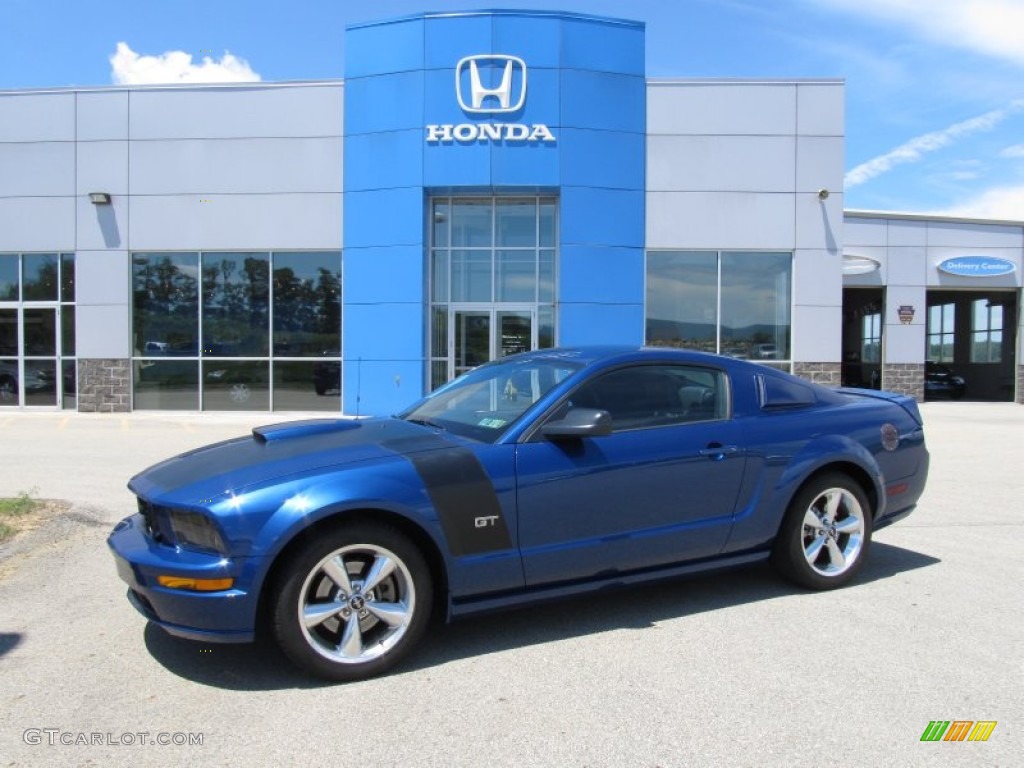 2008 Mustang GT Premium Coupe - Vista Blue Metallic / Dark Charcoal photo #1