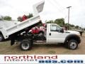 2011 Oxford White Ford F450 Super Duty XL Regular Cab 4x4 Dually Dump Truck  photo #16