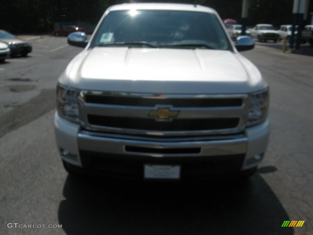 2011 Silverado 1500 LT Crew Cab - White Diamond Tricoat / Light Cashmere/Ebony photo #8