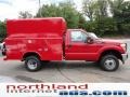 Vermillion Red 2011 Ford F350 Super Duty XL Regular Cab 4x4 Chassis Commercial