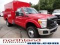 Vermillion Red - F350 Super Duty XL Regular Cab 4x4 Chassis Commercial Photo No. 2