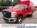 Vermillion Red - F350 Super Duty XL Regular Cab 4x4 Chassis Commercial Photo No. 4