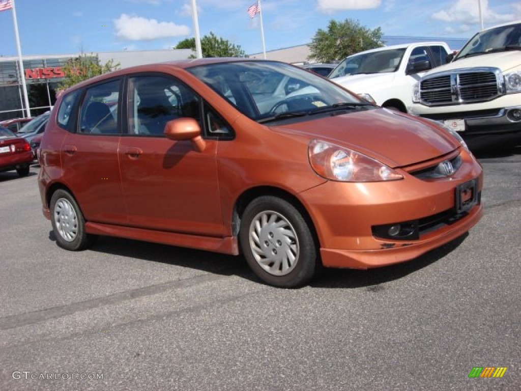 2008 Fit Sport - Blaze Orange Metallic / Black/Grey photo #1