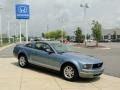 2008 Vista Blue Metallic Ford Mustang V6 Deluxe Coupe  photo #3