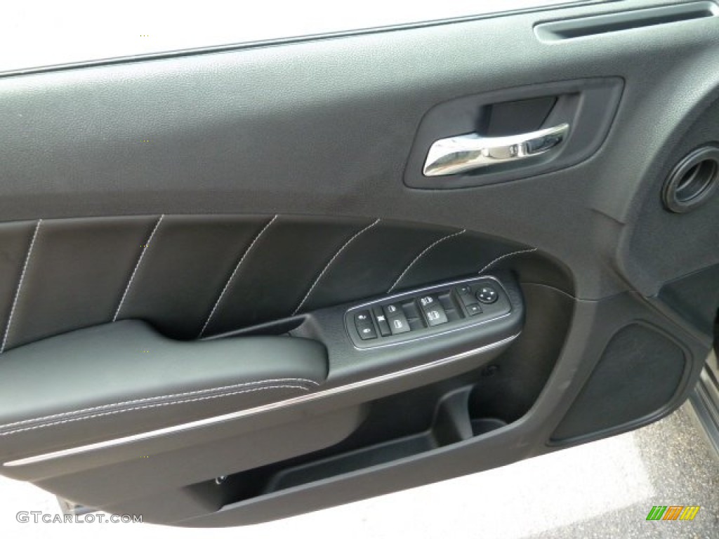 2011 Dodge Charger R/T Plus AWD Black Door Panel Photo #51835120