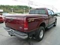 2000 Dark Toreador Red Metallic Ford F250 Super Duty Lariat Crew Cab 4x4  photo #5