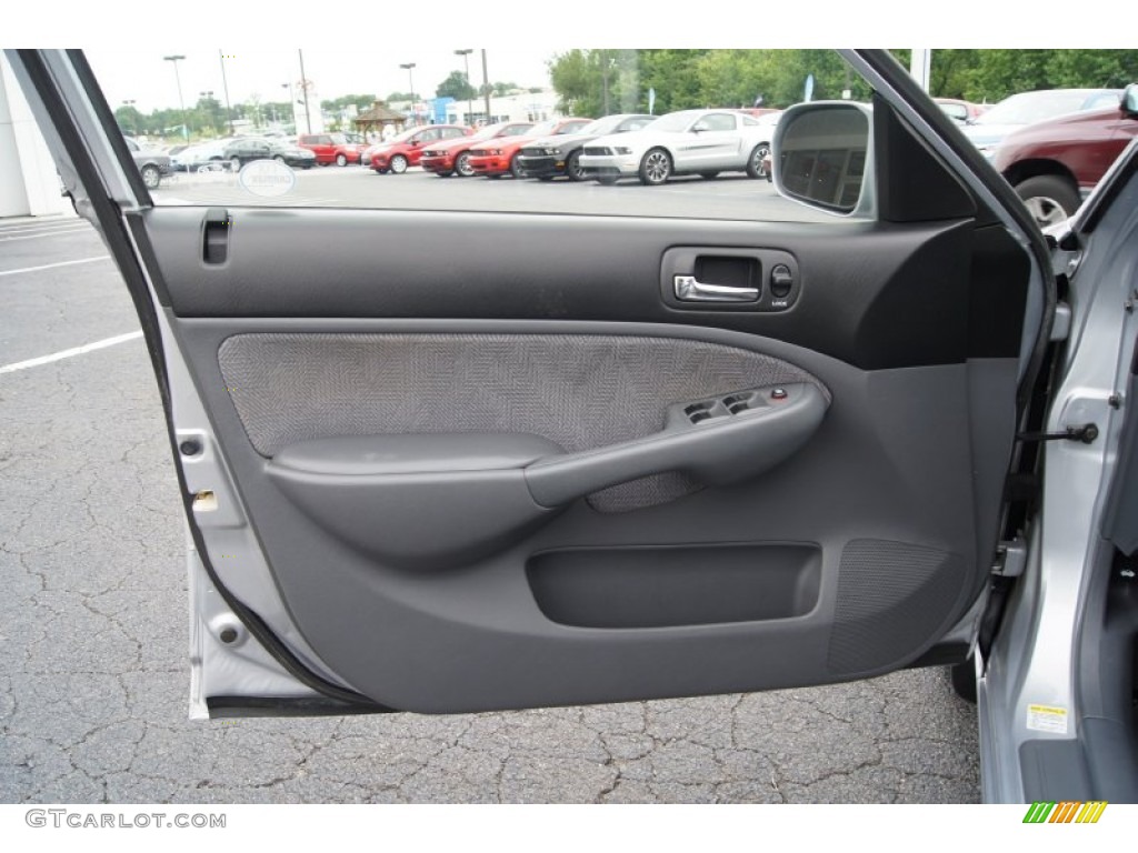 2002 Honda Civic EX Sedan Gray Door Panel Photo #51836086