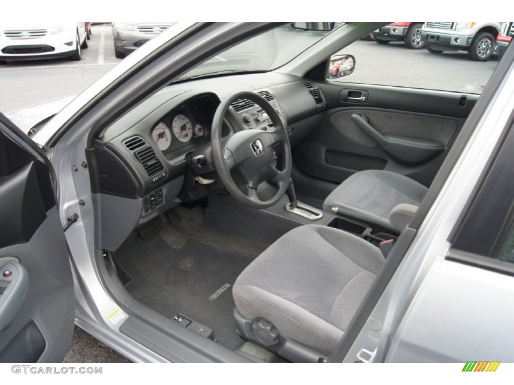 Gray Interior 2002 Honda Civic EX Sedan Photo #51836104