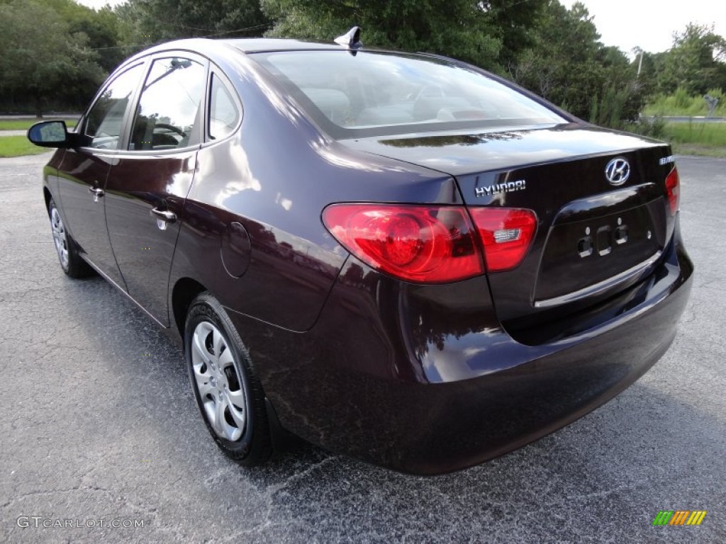 2009 Elantra GLS Sedan - Purple Rain / Beige photo #3