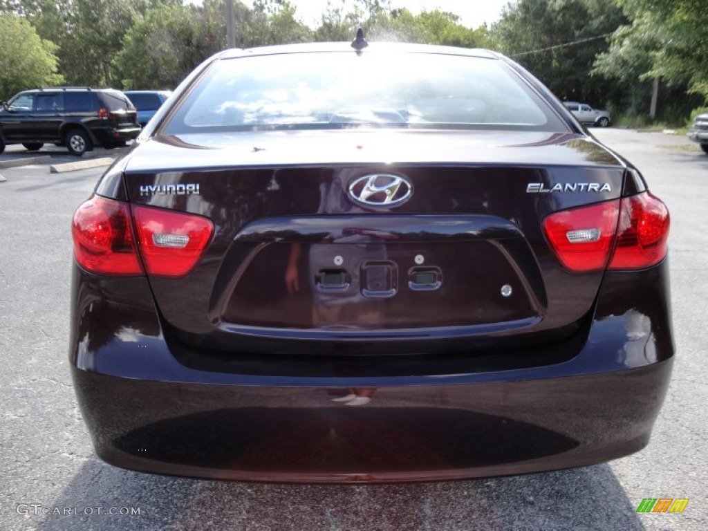2009 Elantra GLS Sedan - Purple Rain / Beige photo #9