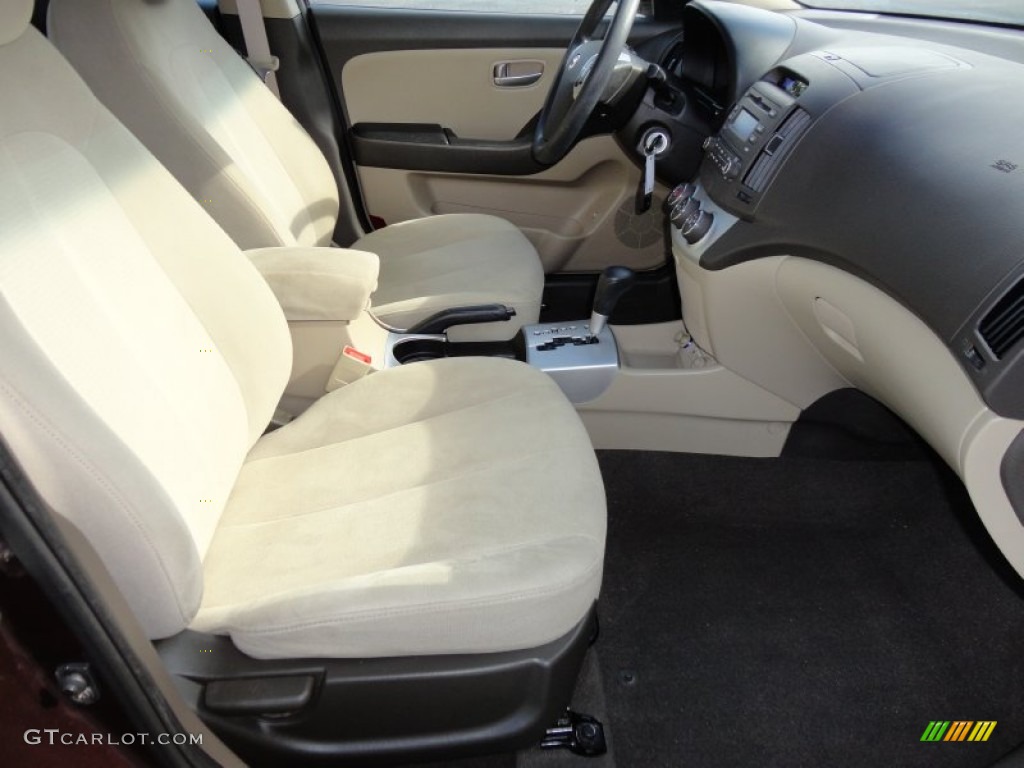 2009 Elantra GLS Sedan - Purple Rain / Beige photo #16