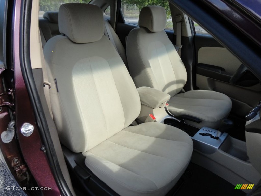 2009 Elantra GLS Sedan - Purple Rain / Beige photo #17