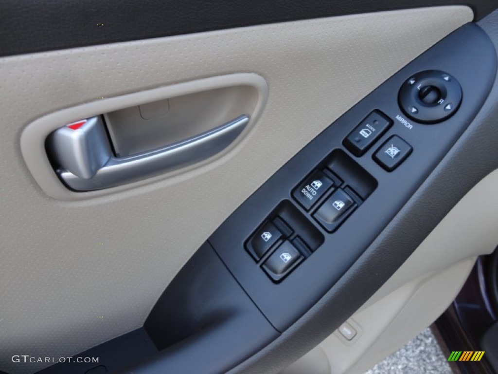2009 Elantra GLS Sedan - Purple Rain / Beige photo #25