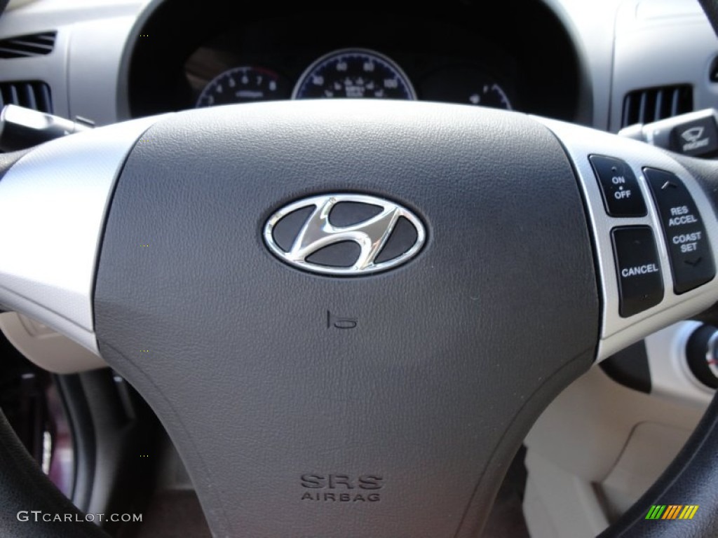 2009 Elantra GLS Sedan - Purple Rain / Beige photo #30