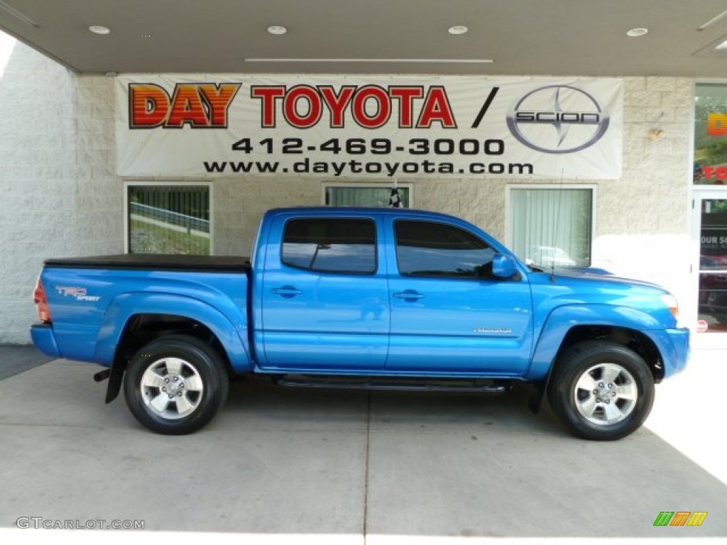 2005 Tacoma PreRunner TRD Sport Double Cab - Speedway Blue / Graphite Gray photo #1