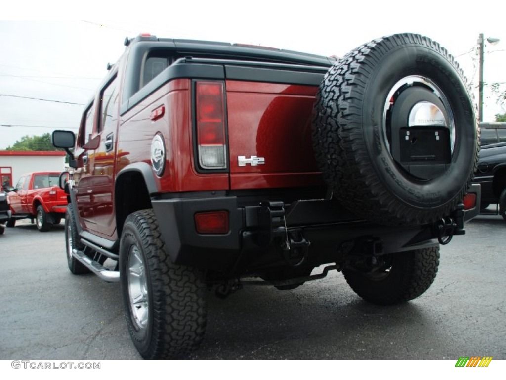 2005 H2 SUT - Red Metallic / Ebony Black photo #15