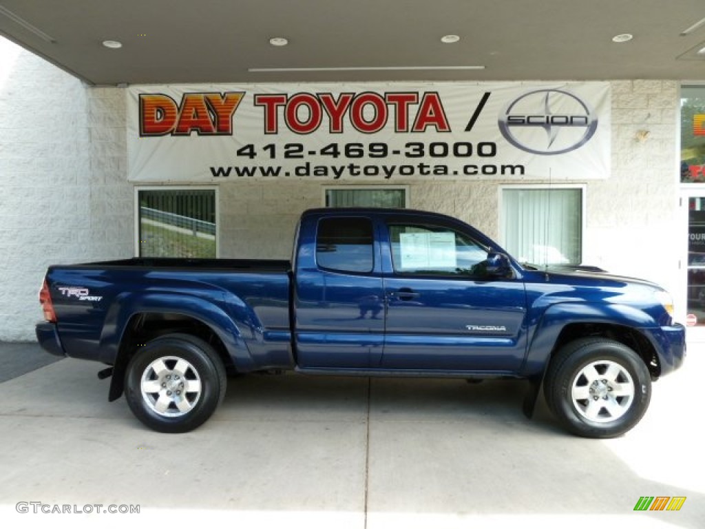 2008 Tacoma V6 TRD Sport Access Cab 4x4 - Indigo Ink Pearl / Graphite Gray photo #1