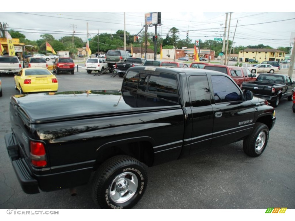 1999 Ram 1500 Sport Extended Cab 4x4 - Black / Agate Black photo #6