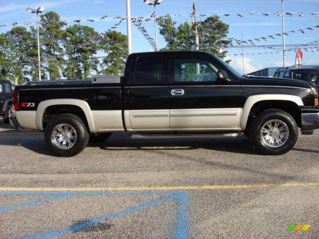 2006 Silverado 1500 Z71 Extended Cab 4x4 - Black / Medium Gray photo #5