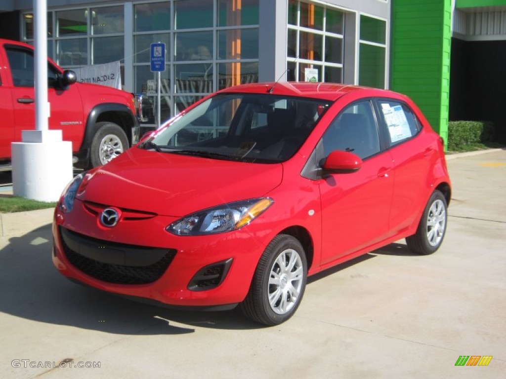 True Red 2011 Mazda MAZDA2 Sport Exterior Photo #51839494
