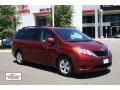 2011 Salsa Red Pearl Toyota Sienna LE  photo #1