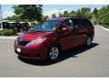 2011 Salsa Red Pearl Toyota Sienna LE  photo #5