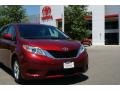 2011 Salsa Red Pearl Toyota Sienna LE  photo #30