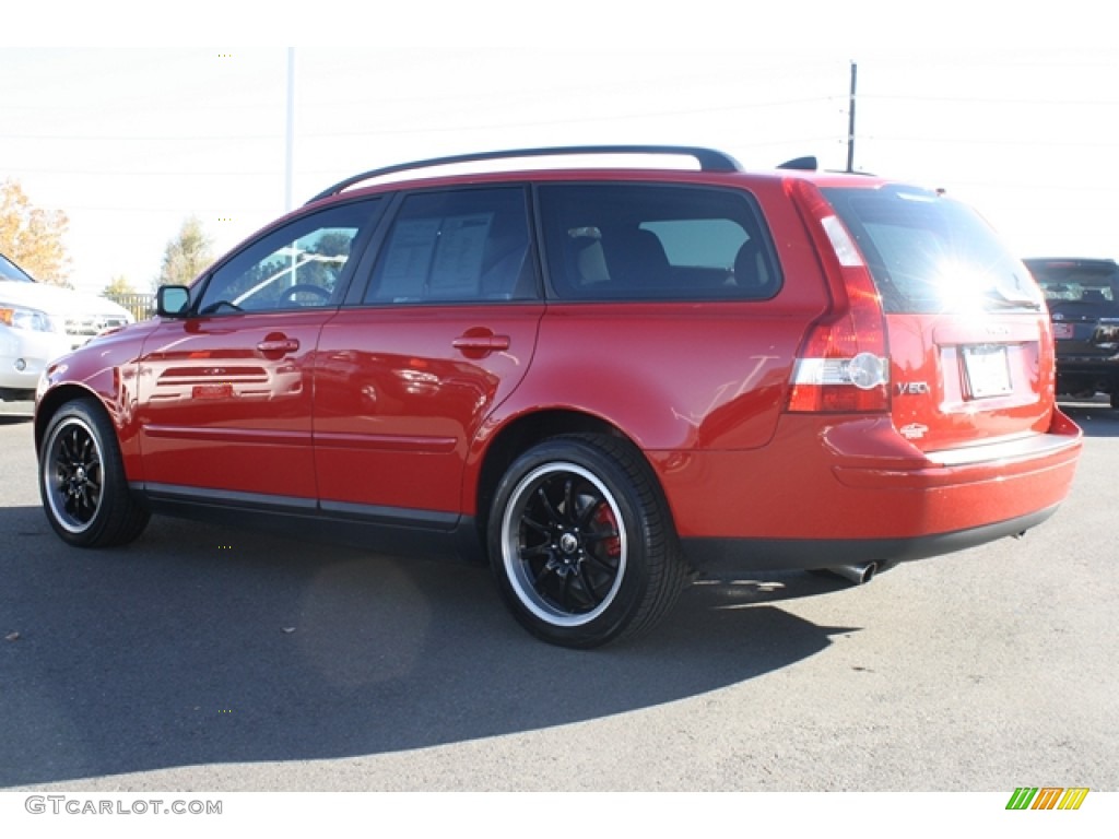 2005 V50 T5 AWD - Passion Red / Off-Black photo #4