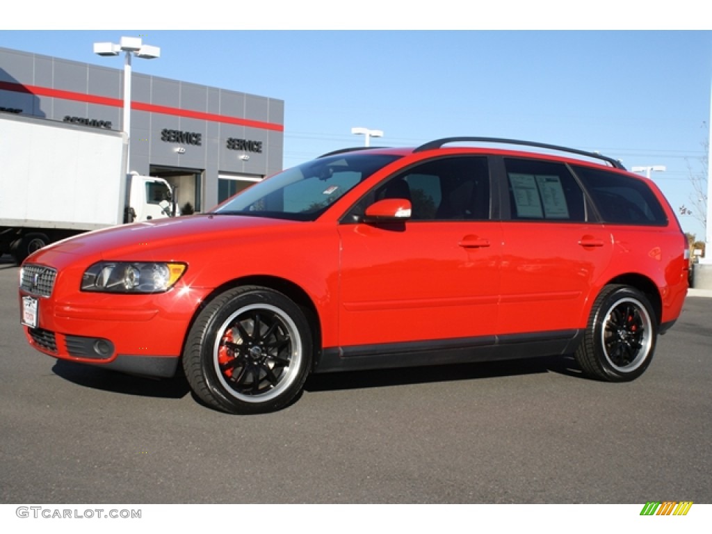 2005 V50 T5 AWD - Passion Red / Off-Black photo #5