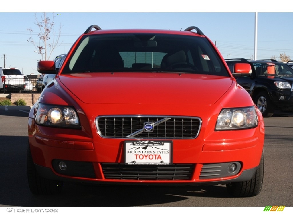 2005 V50 T5 AWD - Passion Red / Off-Black photo #6