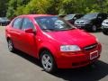 2005 Victory Red Chevrolet Aveo LS Sedan  photo #13