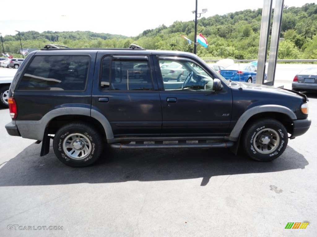 2000 Explorer XLS 4x4 - Deep Wedgewood Blue Metallic / Medium Graphite photo #6