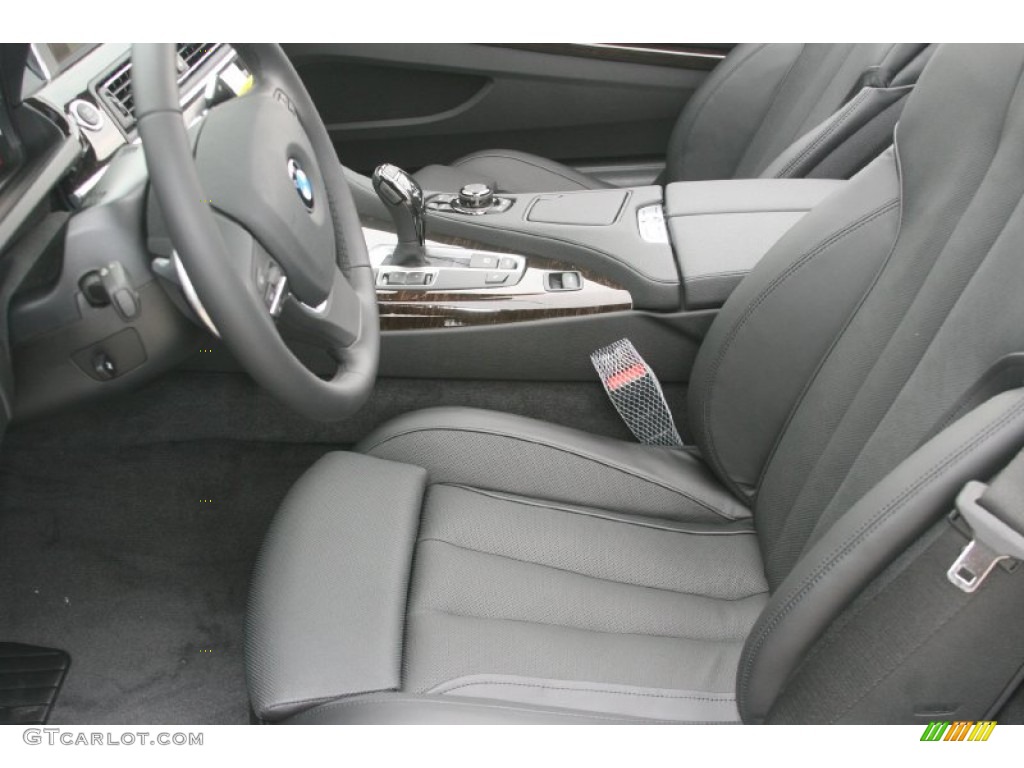 Black Nappa Leather Interior 2012 BMW 6 Series 650i Convertible Photo #51842818
