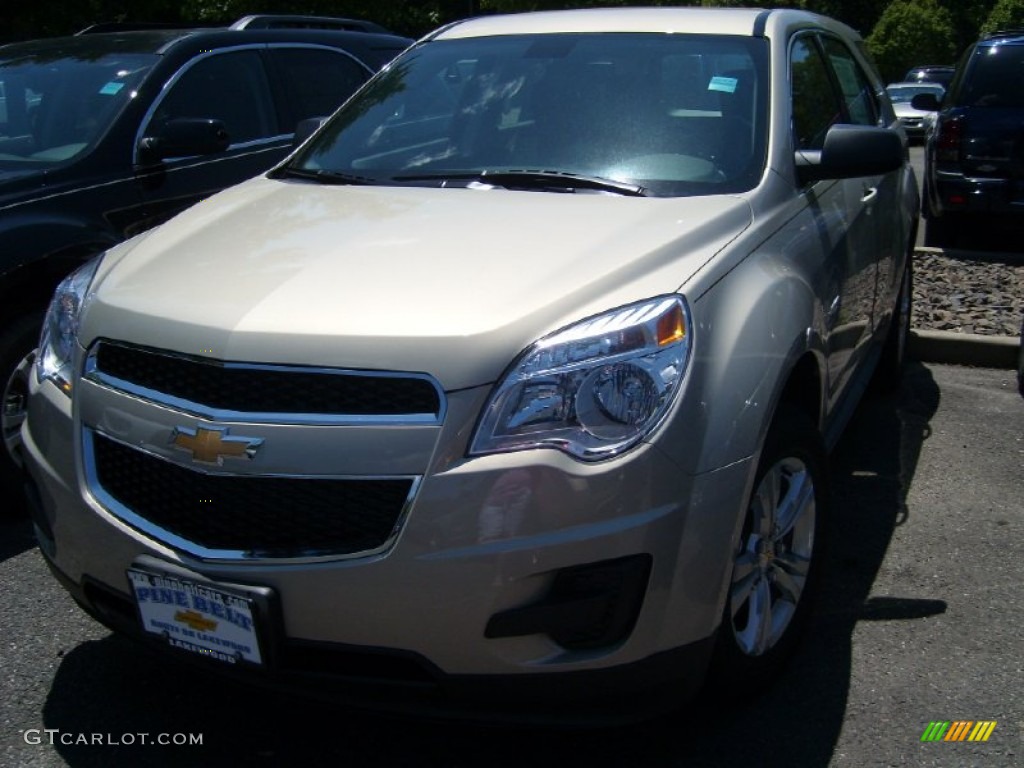 2011 Equinox LS AWD - Gold Mist Metallic / Light Titanium/Jet Black photo #1