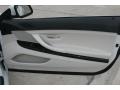 Ivory White Nappa Leather 2012 BMW 6 Series 650i Convertible Door Panel