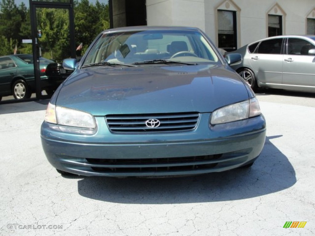 1998 Camry LE V6 - Dark Green Metallic / Oak photo #5