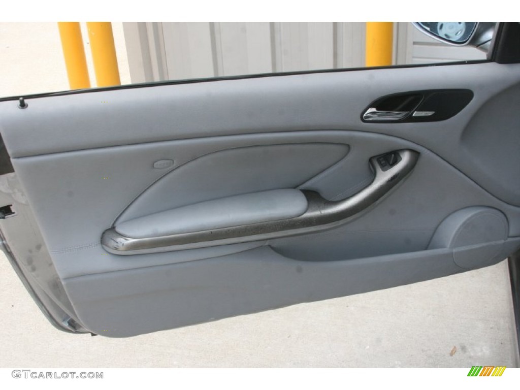 2003 BMW M3 Coupe Grey Door Panel Photo #51844384