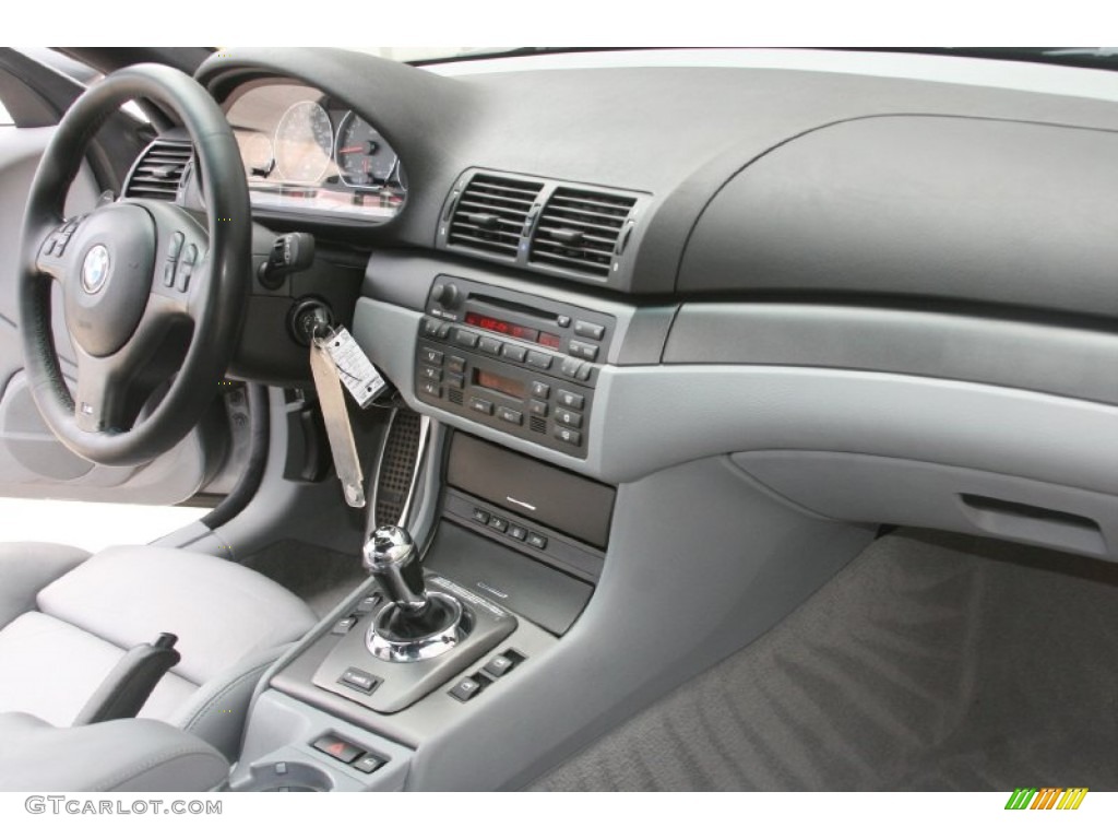 2003 BMW M3 Coupe Grey Dashboard Photo #51844501