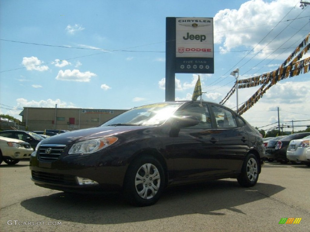 2009 Elantra GLS Sedan - Purple Rain / Beige photo #1