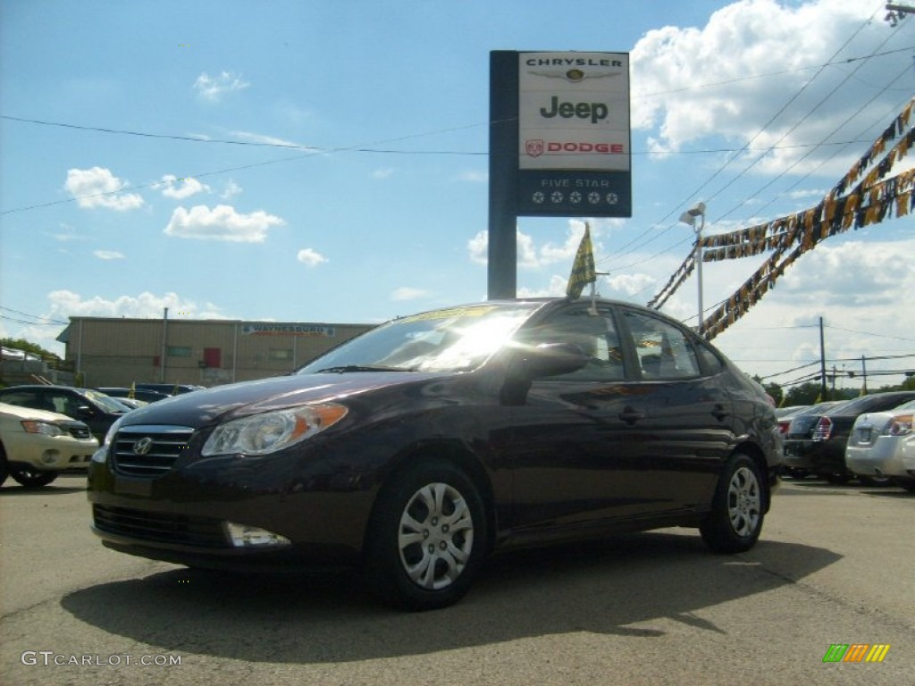 2009 Elantra GLS Sedan - Purple Rain / Beige photo #1